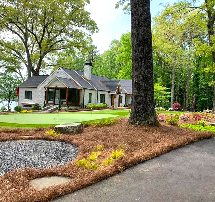 Home with landscaping and lawncare in Kennesaw